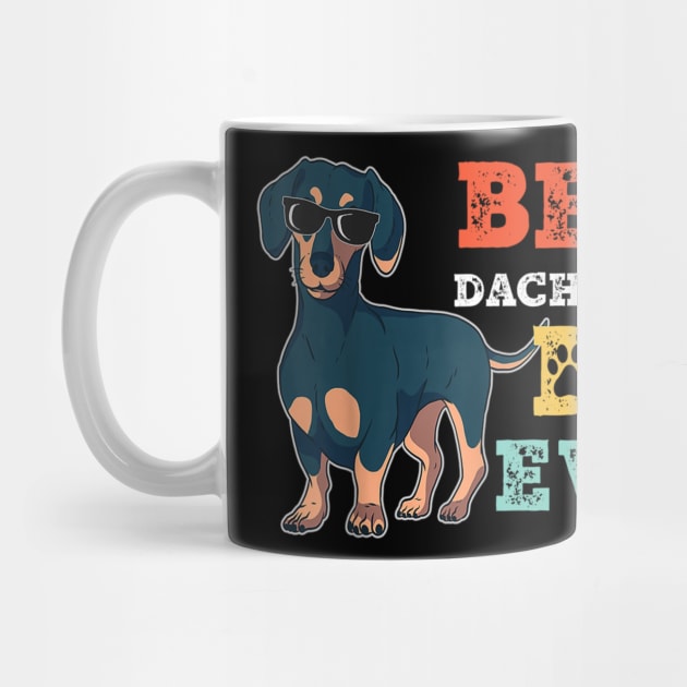 Best Dachshund Dad Ever Vintage by Xamgi